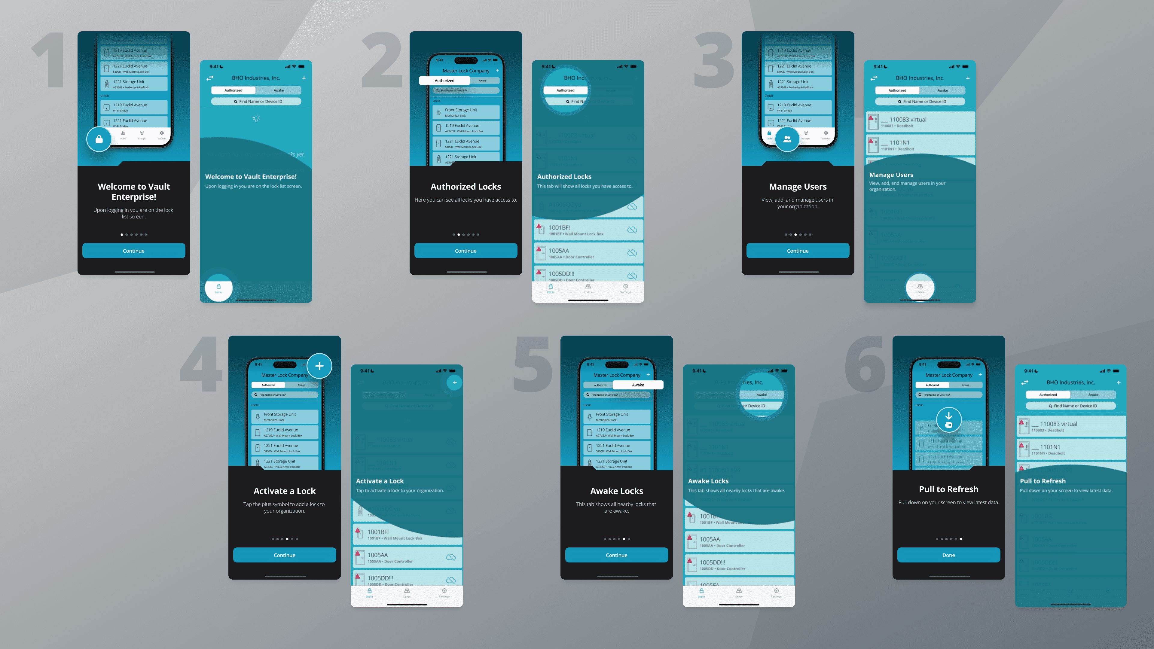 Before and after screen flow comparison.